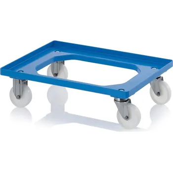 paleta Přepravní podvozky kompaktní s polyamidovými kolečky 61,6 x 41,6 x 17,2 cm - Nebeská modrá - Nebeská modrá - materiál: ABS - RO 64 PAX BO-5015