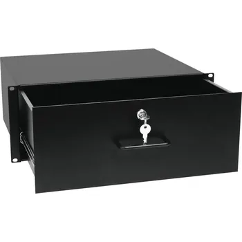 Elektrická zásuvka Racková zásuvka 4U, uzamykatelná 360mm Racková zásuvka 4U