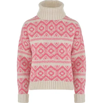 Dámský svetr RŮŽOVÝ RETRO SVETR DÁMSKÝ Only