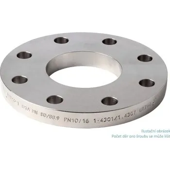 Stavební profil Plochá příruba, 1.4301/07, EN-1092 typ 01 B1, PN10/16, DN 65/76,1 (4 díry)