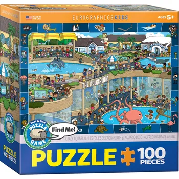 Puzzle Eurographics Spot&Find Bláznivé akvárium 100 dílků 