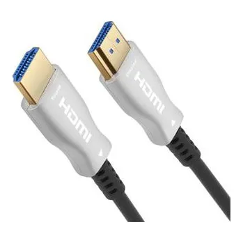 Video kabel PremiumCord optický fiber High Speed with Ether. 4K@60Hz kabel 5m, M/M, zlacené konektory