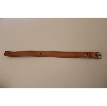 Opasek ČSSR Řemínek kožený s přezkou 25x380 mm