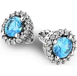 Dámské náušnice bílé zlato 585/1000 přírodní diamant 1.00 ct G/SI 10926-B-DIA-TPZ