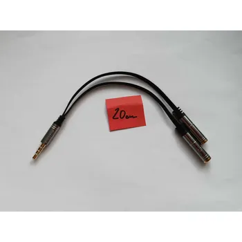 Audio kabel DANAPO Audio Rozdělovací kabel 1 samec na 2 samice se samostatným adaptérem pro sluchátka/mikrofon Varianta: 1