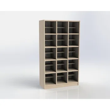 Botník Botník pro 15 dětí s poličkou na bačkůrky