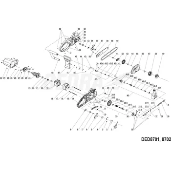 Řetězová sada pro motocykl Hnací řetězové kolo DEDRA XDED8701.52