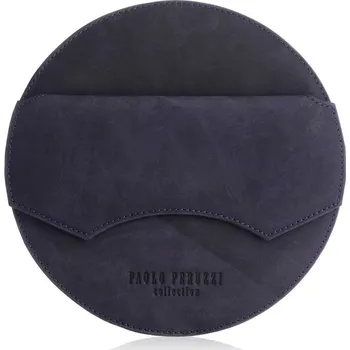 Kabelka Dámská kulatá taška na rameno PAOLO PERUZZI vintage; modrá