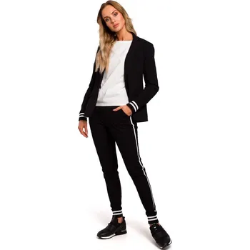 Dámská cargo bunda Dámská 247 Bunda s pruhovanými žebrovanými manžetami Moe, EU XXL i529_2648407986514757633