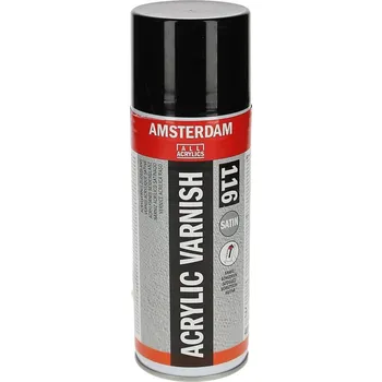 Speciální výtvarná barva AMSTERDAM lak pro akrylové barvy, sprej, satén, 400 ml