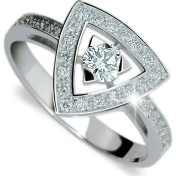 Šperk Zásnubní prsten bílé zlato 585/1000 přírodní diamant 0.488 ct G/SI ZP1970D velikost 57