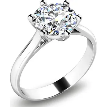 Prsten Zásnubní prsten bílé zlato 585/1000 zirkon ZP-10938-B-ZIR velikost 57