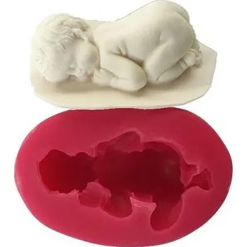 Forma na pečení Cesil Silikonová forma Spící miminko 4 cm