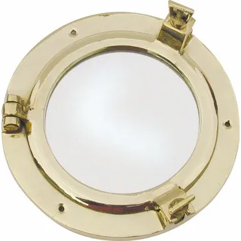 Zrcadlo SEA Club Zrcadlo lodní okno mosazné průměr 15/9cm