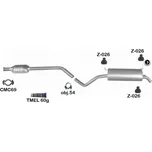 Výfuk RENAULT MEGANE I 1.6i-16V / 1.8i-16V / 1.9dCi dTi sada/komplet IZAWIT IZ26341A26006
