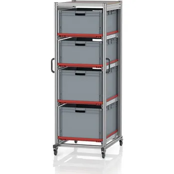 paleta Systémové přepravní podvozky pro euro přepravky 80 x 60 Výška 200 cm 70 x 93,5 x 200 cm - materiál: Aluminium / Stahl / Kunststoff / MPX - SE 200 864232