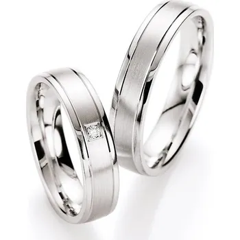 Prsten Snubní prsteny stříbro 925 přírodní diamant 0.030 ct S10030