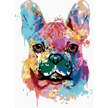 Hračka Diamondi Diamantové malování - MALOVANÝ BULDOČEK Rozměr: 40x50 cm, Rámování: bez rámu a bez vypnutí plátna