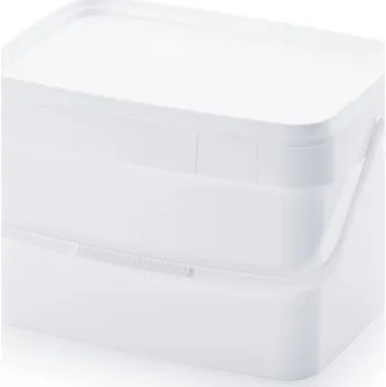 Kbelíky hranatý 20 litru - Dopravní bílá - materiál: PP - EE 20-395.295+DK