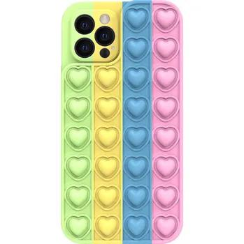 Pouzdro na mobilní telefon Pouzdro Heart Pop It pro Samsung Galaxy A22 4G/M22 4G color 4