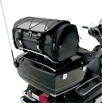 Zavazadlo na motocykl Zadní textilní brašna na motocykl SADDLEMEN TR3300DE Deluxe Rack Bag, objem 54,1 litrů, barva černá