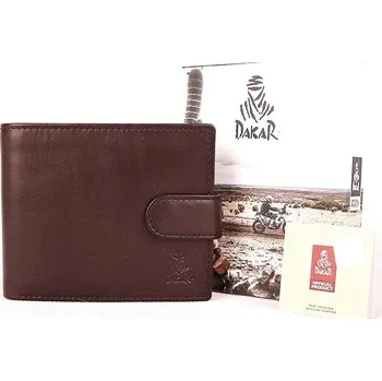 Peněženka Luxusní tmavěhnědá hladká kožená peněženka Dakar no. 1005