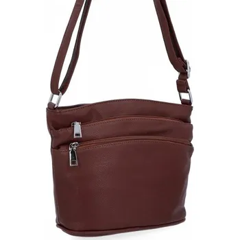 Kabelka Dámská kabelka listonoška Herisson čokoládová 1202H2023-86