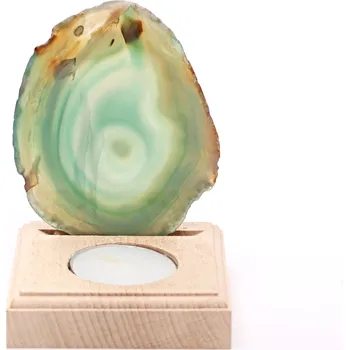 Svícen Magieprirody.cz Achátový svícen plát 9 cm - Top kvalita #625