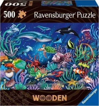 Puzzle Ravensburger Wooden Puzzle Podmořský svět 500 dílků