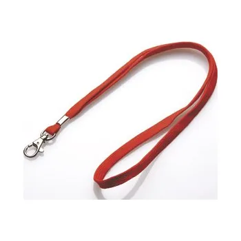 Klíčenka na krk s karabinou Promex 1 cm - červená