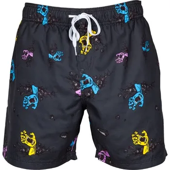 Pánské plavky SANTA CRUZ plavky - Wall Hand Boardie Black (BLACK) velikost: 28