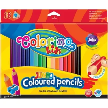 Pastelka Colorino pastelky Jumbo Trio 18 barev > varianta 02-18-trojhranné