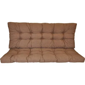 Polstr na zahradní houpačku 160 cm - látka hnědý melír