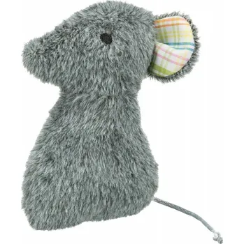 Hračka pro kočku MOUSE, plyšová myš, hračka pro kočky s valerianem, 12 cm