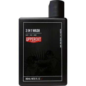 Šampon Uppercut Deluxe 3in1 Wash240ml - Šampon pro vlasy, obličej a tělo