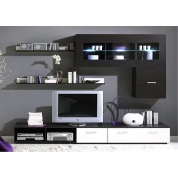 Obývací stěna Obývací stěna LOGO I - wenge-bílá