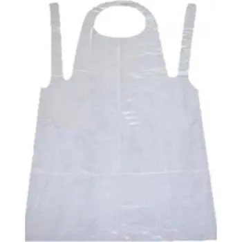 Pracovní zástěra Smiffys Jednorázová zástěra, bílá, 80 x 125 cm ,balení 100 ks 411368