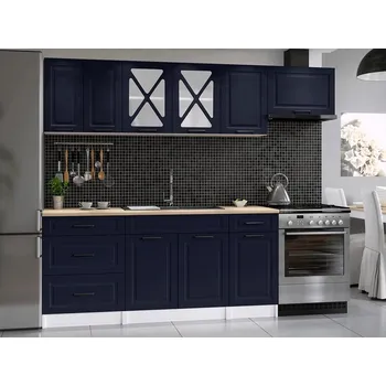 Kuchyňská linka Kuchyňská linka Magda 240/180 tmavě modrá MAT