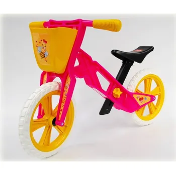 Odrážedlo Odrážedlo kolo dětské plastové růžové bez brzdy