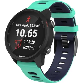 VSECHNONAMOBIL 64931 TWO-COLOR Řemínek Garmin Vivoactive 3 černý-mátově zelený