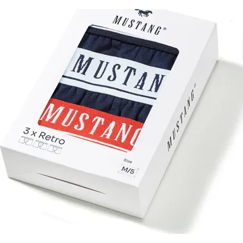 Boxerky MUSTANG Výhodné balení modrých pánských boxerek DEXTER (3ks) M 4225_1003.555
