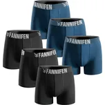 FANNIFEN Dárková sada 5: Pánské bavlněné boxerky FAN-55450 6ks v balení Barva: Modrozelené, Velikost: M