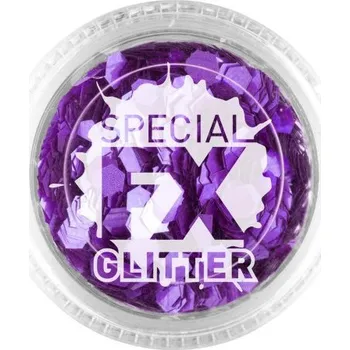 Karnevalový doplněk Make up - fialové glitry