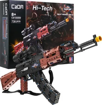 Stavebnice ostatní CaDA Hi-Tech C61009W Elektronická puška AK47