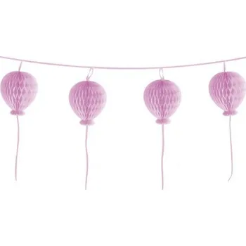 Girlanda s růžovými balónky