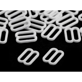 Pro Háčkování Posunovač na podprsenku bílý 12 mm