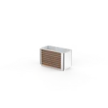 HTI TRAPO Květináč DTR053.02 Materiál konstrukce: ocel, Povrchová úprava: komaxit dle RAL, Typ použitého obložení: iroko