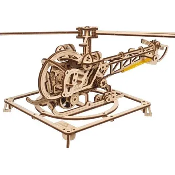 ostatní stavebnice Ugears 3D Dřevěné mechanické puzzle MINI Helicopter