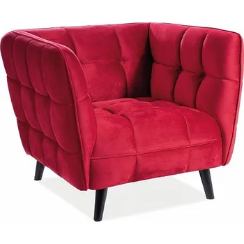 Křeslo Křeslo CASTELLO 1 Velvet, bordó Bluvel 59/wenge