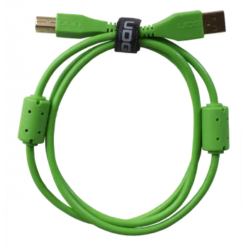 Datový kabel UDG Ultimate Audio Cable USB 2.0 A-B Green Straight 2m (USB kabel, délka 2m, rovný, zelená barva)
